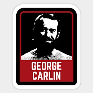 George carlin ~~~ 60s retro Sticker